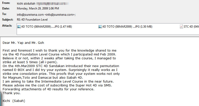 testimonials win lottery 4d by email