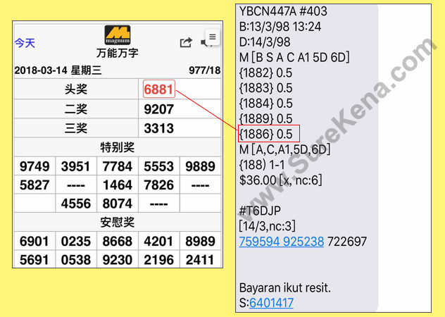 Magnum 4D Result - 14 March 2018