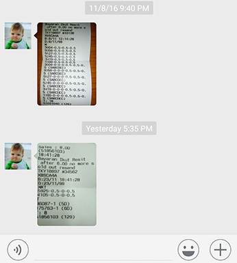 wechat win lottery magnum - 23 November 2016
