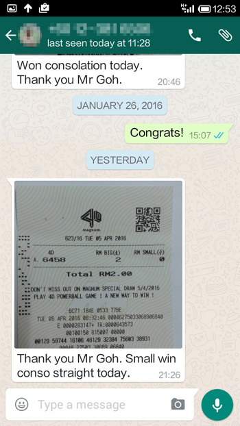 whatsapp send win 4d ticket